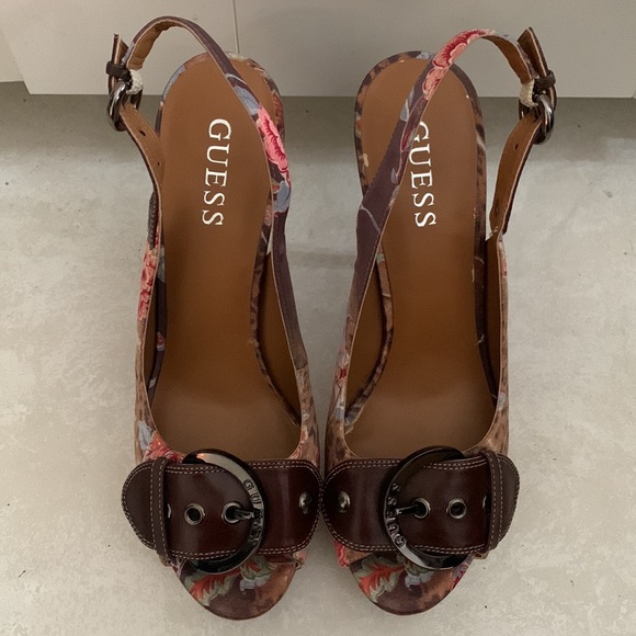 Guess Floral Cork platform heels - Picture 3 of 8